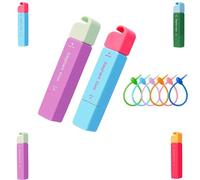 Elephant Kiss Stain Remover, 3-Second Stain Remover Pen for Clothes, 2025 New 12ml Portable Spot Cleaner, ElephantKiss 2-in-1 Active Eraser & Brush With Lanyard Travel & Pocket-Sized (Blue+Purple)
