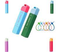 Elephant Kiss Stain Remover, 3-Second Stain Remover Pen for Clothes, Double Head Instant Stains Treater Sticks, 12ml Spot Cleaner With Lanyard Travel & Pocket-Sized (blue+green)
