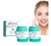 Elephant Lala Retro Whipped Cream, crema de polipéptidos, dispensador de crema Push Down con bomba, dispensador de crema hidratante facial 50 ml (2 unidades, verde)