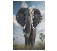 Elephant Puzzle Games for Adults Y Niños - for Creativity And Mindfulness - Challenging Jigsaw Puzzles 1000 Piezas for Family 78×53cm