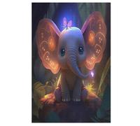 Elephant Puzzle Games for Adults Y Niños - for Creativity And Mindfulness - Challenging Jigsaw Puzzles 1000 Piezas for Family 78×53cm