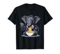 Elephant Ramen Ninja Elephant Ramen Bowl Ramen Fideos Camiseta