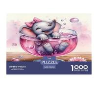 Elephant Rompecabezas Imposible Desafío Extremo Adultos 1000 Piezas Arte Premium Mindfulness Regalo Aniversario 70x50cm/1000pcs