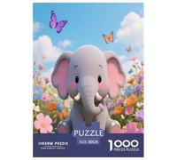 Elephant Rompecabezas Imposible,desafío for Adults Juego Educativo 1000 Piezas Obra De Arte De Juego De para Adultos Y Niños 38x26cm/1000pcs