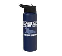 Elephant Seal Apparel - El mejor diseño divertido para amantes de los sellos Stainless Steel Insulated Water Bottle