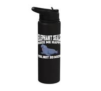 Elephant Seal Apparel - El mejor diseño divertido para amantes de los sellos Stainless Steel Insulated Water Bottle