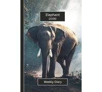Elephant Weekly Diary 2026 (Hardcover): A gorgeous Week View Planner (spread across 2 pages). It's an ideally sized (6"x9") animal themed journal in a ... pages. Great gift for friends and family.