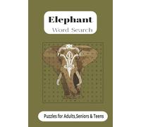 Elephant Word Search: Fun Wildlife Puzzles for Kids & Adults