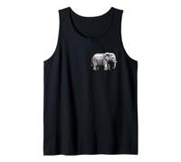 Elephant Zoo Animal Lover Pixel 8 Bit Niños Niñas Niños Camiseta sin Mangas