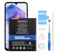 ElephantStory Batería para Samsung Galaxy A24 4G, EB-BA245ABY 5000 mAh Bateria de Reemplazo Interno Baterías de Polímero de Litio con Todos los Kits de Herramientas