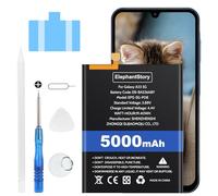 ElephantStory Batería para Samsung Galaxy A33 5G SM- A336E/ A336B, EB-BA536ABY 5000 mAh Bateria de Reemplazo Interno Baterías de Polímero de Iones de Litio con Todos los Kits de Herramientas