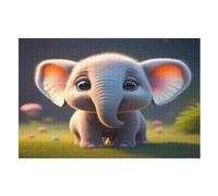 ElephHormiga Puzzle de 1000 piezas de madera para niños adultos, rompecabezas de material reciclado de calidad superior (75 × 50 cm)