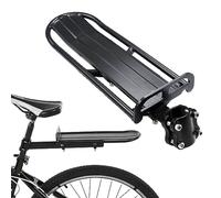 Elepl Portabultos Bicicleta Trasero Negro Aluminio Ajustable Portaequipaje Bicicleta Montaña Capacidad de Carga Máxima 10 kg Instalación Rápida Portaequipajes Bicicleta Portaequipajes