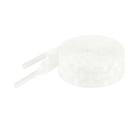 Elerevyo 1 Par de Cordones Planos a Cuadros Cordones Trenzados de Alambre Metálico de Colores para Zapatillas Y Botas Blanco 100cm/39.4"