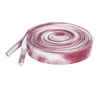 Elerevyo Cordones de Textura Plana con Efecto Tie-Dye Estampados para Zapatillas Deportivas 1 Par Vino rojo 160cm/63