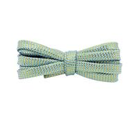 Elerevyo Cordones Planos Ondulados Metálicos Brillantes con Purpurina con Lentejuelas Doradas y Plateadas para Zapatillas 2 Pares Azul-Oro 140cm/55.1"