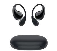 eleror Auriculares Deportivos Bluetooth Snug 10 de oído Abierto-Auriculares Inalámbricos Ultraligeros con Gancho para la Oreja, Ajuste Seguro para Correr y Montar en Bicicleta (Negro)