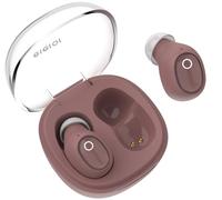 eleror Auriculares inalámbricos para pequeñas Orejas, para Mujeres y Hombres, Auriculares Bluetooth para Canales auditivos pequeños, Mini inalámbricos Bluetooth para iPhone (Rosa Antigua)