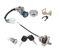 Elerose Interruptor de Encendido Juego de la Llave de la Cerradura del Asiento del Tapón del Depósito de Gasolina para GY6 50cc Jonway Taotao Roketa Scooter Moped Bike
