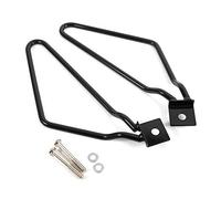 Elerose para 2007 Harley Davidson Sportster Soportes de soporte de alforjas 2X Soportes de fijación de alforjas de motocicleta (negro) El retractor universal se usa para apoyar el sillín para instalar