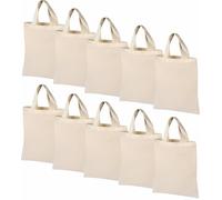 ELES VIDA Bolsa de algodón pequeña 14 x 18 cm - Oeko-Tex - Bolsa de algodón natural, minibolsa de regalo, bolsa de tela sin estampado, para bodas, fiestas (14 x 18 - 25 unidades)