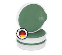 ELES VIDA Cúpula decorativa con espuma floral - 3 piezas de espuma húmeda en cúpula - forma cilíndrica - 17 cm - espuma para arreglos florales, masa floral - conos para composiciones florales