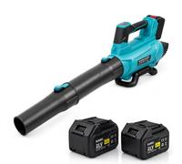 ELESKY Soplador de Hojas a Batería 18V Brushless 80M/S Velocidad Regulable | 32000L/Min | 800W | Motor Brushless | Compatible con Baterías Makita 18V | Sin Batería