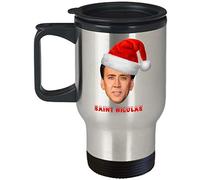 Eletina For Best Nicolas Cage Face Travel Cup - Face Off Nicolas Cage Merch Merch Merch Shirt Sticker Nicholas Cage Funny Mom Coffee Mug Gift 396.9 g
