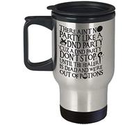 Eletina Taza de café con texto en inglés "Mom and Dad A Wise Woman Once Said (Travel)-A Wise Woman Once Said Sarcastic-Sarcastic Quotes-and She Lived Happily Funny Mom, 14 onzas