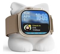 ELETIUO Soporte de carga compatible con Apple Watch Series 49/45/44/42/41/40/38mm, iWatch Ultra2/Ultra/9/8/7/6/SE2/SE/5/4/3/2/1, organizador de base de carga de silicona compatible con modo de soporte