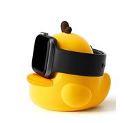 ELETIUO Soporte de Carga Compatible con Apple Watch Series 49/46/45/44/42/41/40/38 mm, iWatch Ultra2/Ultra/10/9/8/SE2/7/6/SE/5/4/3/2/1, Bonita Base de Silicona de Pato, soporta Modo de Soporte