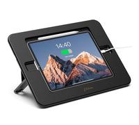 ELETIUO Soporte de dibujo de bambú para tableta, portátil y multiángulo ajustable, soporte para tablet con carga inalámbrica para lápiz, compatible con iPad Pro de 12.9/13 pulgadas, iPad Air/Mini (9.7