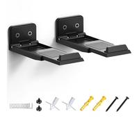 ELETIUO Soporte de pared para barra de sonido para Samsung, LG, Sony, JBL, Vizio, Sonos y más, profundidad ajustable de 3.5 a 6.1 pulgadas, estante de barra de sonido debajo del televisor, color negro