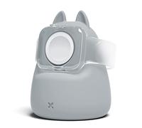 ELETIUO Soporte de visualización de carga compatible con Apple Watch Series 49/45/44/42/41/40/38 mm, iWatch Ultra/8/SE2/7/6/SE/5/4/3/2/1, bonito soporte de estación de carga de silicona para orejas,