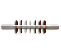 ELETTRO CENTER Art.240 Rodillo tagliasfoglia Profesional, Nailon, Plata