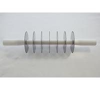 ELETTRO CENTER Art.241 Rodillo tagliasfoglia Profesional, Nailon, Plata