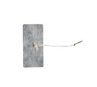 Elettrodo con filo e presa femmina Pregellati, riutilizzabili e autoadesivi 50x100 mm Foro 2mm con filo 4 pz Art. LTR355