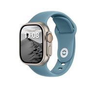 ELETTRONEO SB Correa Deportiva para Apple Watch Ultra 2 49mm, Series 10 46mm, 9 8 7 45mm 41mm, SE 6 5 4 44mm 40mm, 3 2 1 42mm 38mm Pulsera Strap, Azul Megalodón