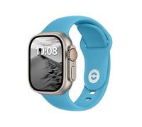 ELETTRONEO SB Correa Deportiva para Apple Watch Ultra 3 2 49mm, Series 11 10 46mm, 9 8 7 45mm 41mm, SE 6 5 4 44mm 40mm, 3 2 1 42mm 38mm Pulsera Strap, Azul Mares Cristalinos