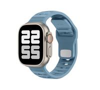 ELETTRONEO UC1 Correa Deportiva para Apple Watch Ultra 2 49mm, Series 10 46mm, 9 8 7 45mm 41mm, SE 6 5 4 44mm 40mm, 3 2 1 42mm 38mm Pulsera Strap, Azul Megalodón