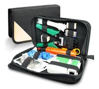 ELEUTH Comprobador de Cable de Red RJ45 Network Tool Tester Kits Red Profesional Mantenimiento de la Computadora LAN Tester 9 en 1 Herramientas Red de Reparación