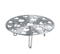 Eleva la cocción con un estante de acero inoxidable con patas extraíbles y fácil almacenamiento (21 cm, plateado)