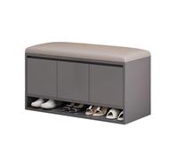 Eleva la decoración de tu dormitorio con esta elegante otomana cuadrada con almacenamiento. Este banco de cama cuenta con estantes extraíbles de almacenamiento divididos y un marco de madera maciza