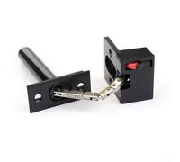 Eleva la seguridad de tu hogar con esta hebilla de puerta invisible hecha de componentes de aleación de zinc (negro)