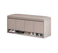 Eleva tu dormitorio con esta elegante otomana cuadrada con almacenamiento. Este banco de cama cuenta con estantes extraíbles de almacenamiento divididos y un marco de madera maciza. La tela suave está