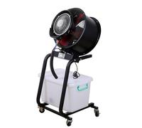 Elevable Nebulizador Ventilador Industrial Fan Grande de Pie Oscilante con Pulverizador Tanque de Agua de Reflujo Motor de Alta Velocidad for Talleres, Almacenes, Industria