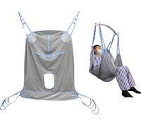 Elevación De Cuerpo Completo Usuario De Silla De Ruedas,Cabestrillo De Elevación Para Pacientes Con Tela Malla Para Transferencia,Eslinga De Inodoro,Traslado De Mayores,Capacidad Peso 230Kg L