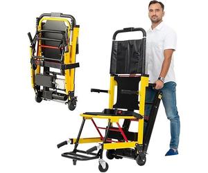 Elevación De Silla De Ruedas Eléctrica Para Subir Escaleras,Salvaescaleras Para Personas Mayores,Silla De Ruedas Para Subir Escaleras,Capacidad De Carga 165 KG yellow