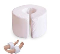 Elevación pierna Almohada Espuma Apoyapiernas Amortiguador del pie Elevador almohada Soporte pie y pierna Almohada amortiguador Aliviar la presión pie,White,2pair