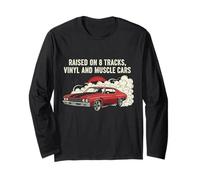 Elevado en Vinilo y diseño clásico V8s 70 Chevelle Lover Manga Larga